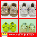 Best selling Alibaba china new style beautiful color tassels and bow moccasin used shoes in germany